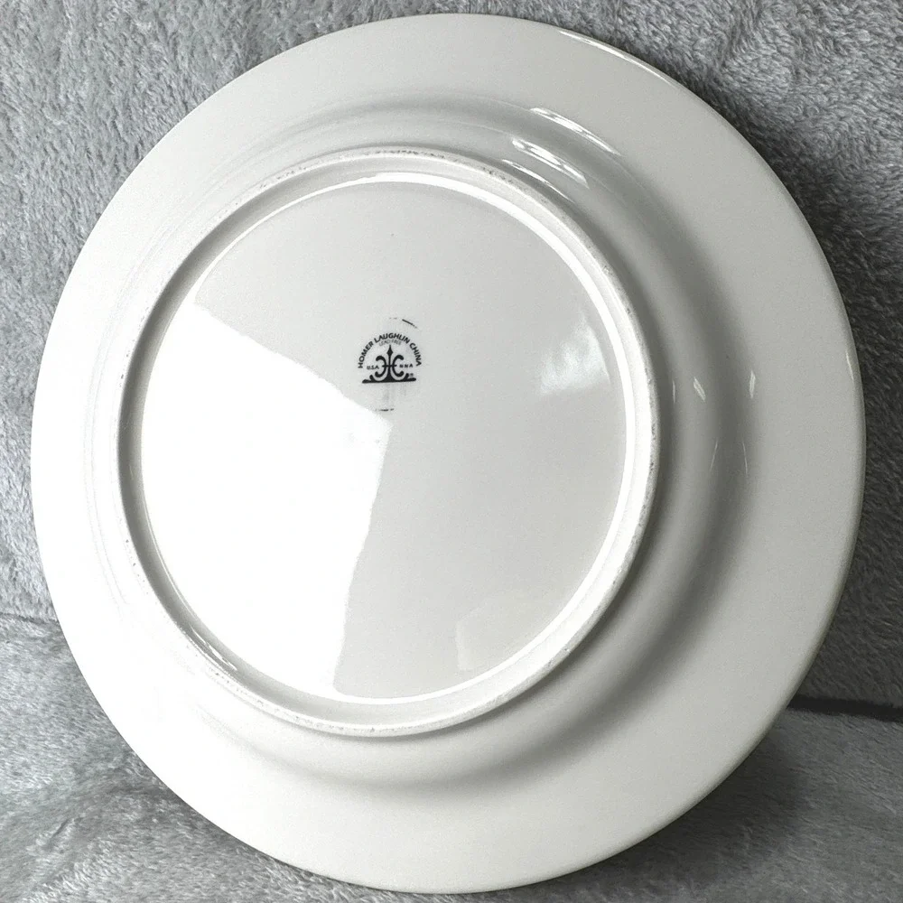 Homer Laughlin Sunburst Salerno Dinner Plate Platter Yellow Geometric USA